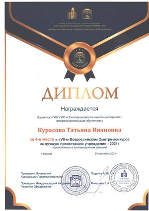 Диплом 4 место